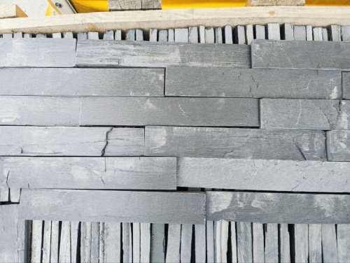 Плитка чёрная из натурального камня фасадная 30 см * 5 см, толщина 7 мм -30 мм купить в Сыктывкаре