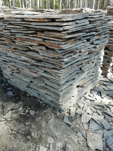 Плитняк златолит Уральский для цоколя, отмостки купить в Сыктывкаре